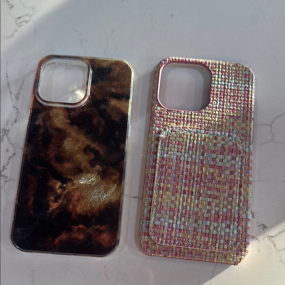 Black and Pink iPhone Cases with Artistic and Glamorous Designs